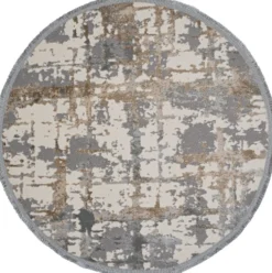 Pyöreä matto Linento Notta 1100 Ø120cm harmaa/beige