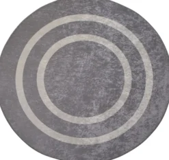 Pyöreä matto Linento Silver, Ø140cm, harmaa