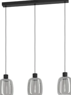 Riippuvalaisin Eglo Molochio-z LED RGB CCT 3-osainen musta
