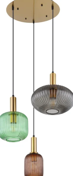 Riippuvalaisin Globo Normi Ø55cm, 3-osainen,monivärinen