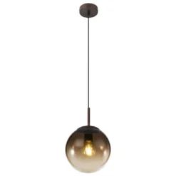 Riippuvalaisin Globo Varus Ø20cm 40W ruskea