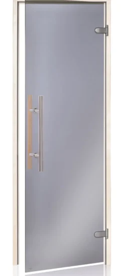 Saunan lasiovi Andres Glass Light Premium, haapakarmi, eri kokoja, eri värejä