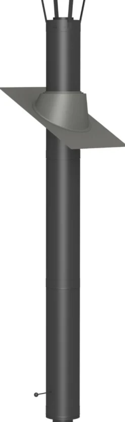 Savupiippu/takan piippu Jeremias 3m, Ø150mm, musta