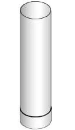 Savuputki/hormi Harvia 0,5 m/115 mm RST