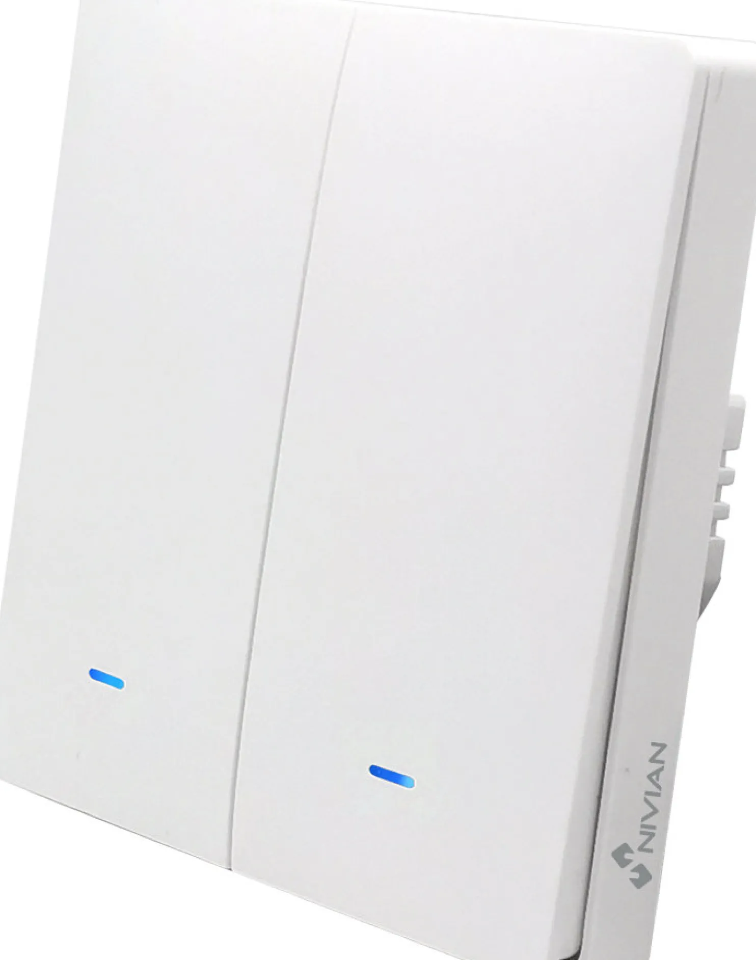 Seinäkytkin valoille Celetron Nivian Smart, 2-osainen, TUYA Smartlife Wifi/Wlan