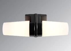 Seinävalaisin Ifö Electric Bernadotte tupla musta posliini IP44