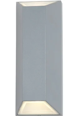 Seinävalaisin Sala IP44 90x90x220 mm ylös/alas harmaa