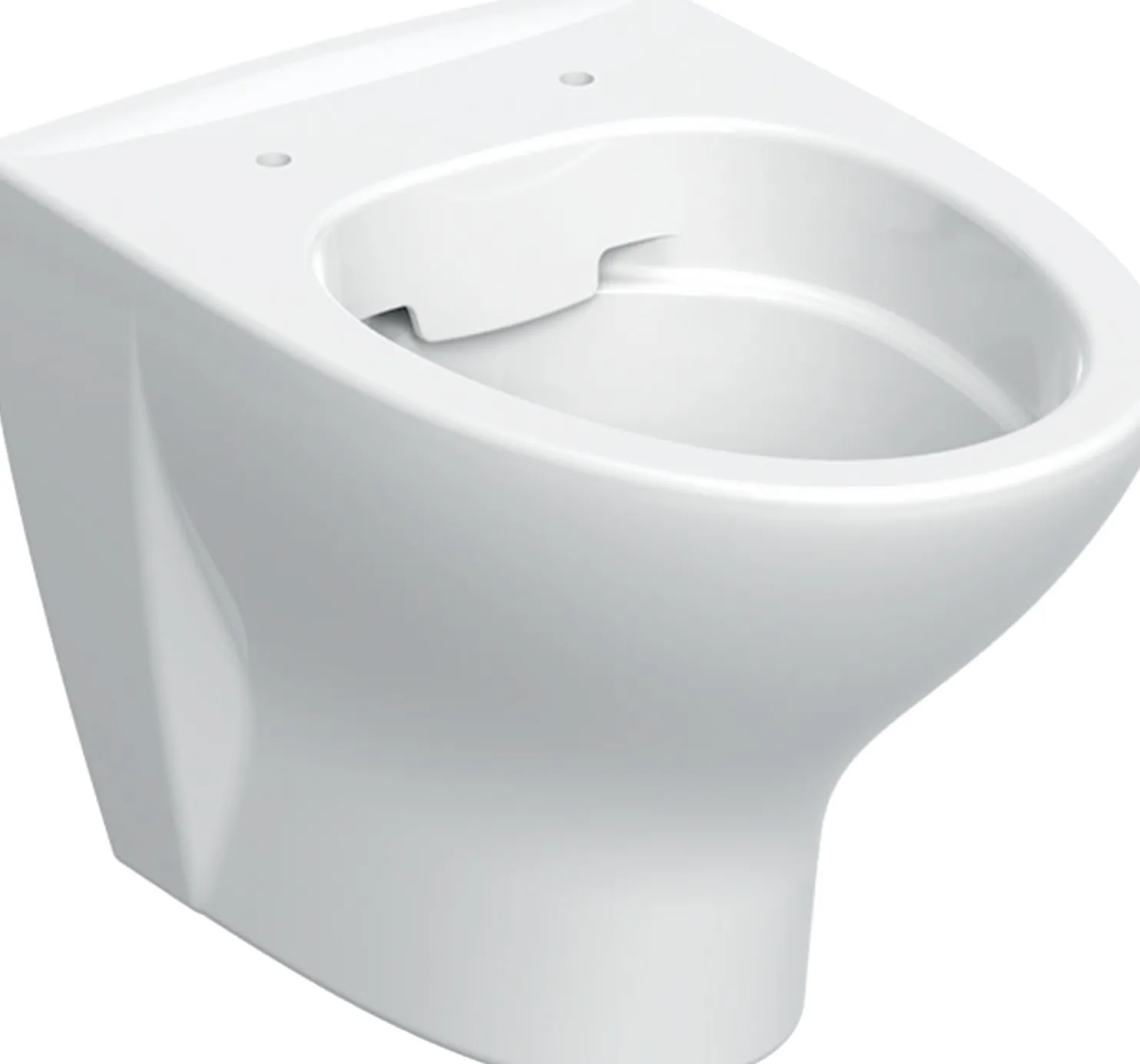 Seinä-WC-istuin IDO Glow Style Rimfree, huuhtelukaulukseton, 50,5 cm, valkoinen