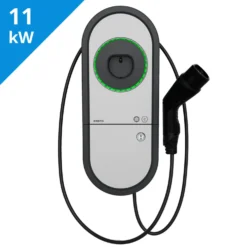 Sähköauton latausasema Ensto One EVH, Type2, 11kW(3x16A), 5m kaapeli, RCBO vikavirtakatkaisija ylivirtasuojalla