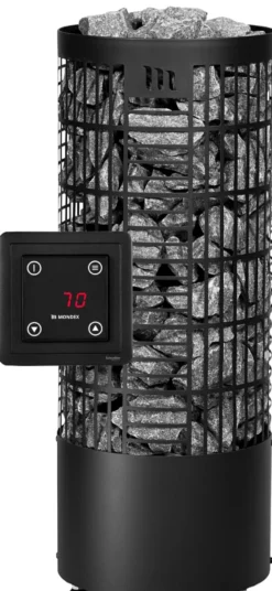 Sähkökiuas Mondex Tahko E2 WIFI 9 kW 8-15 m³ erillinen ohjaus eri värejä