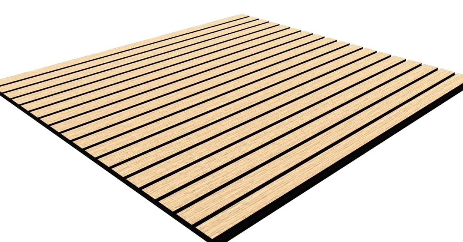 Sisustuslevy/akustiikkalevy Evella Slim Line Easy 60, 9x594x600mm, tammiviilu, tarrakiinnitteinen