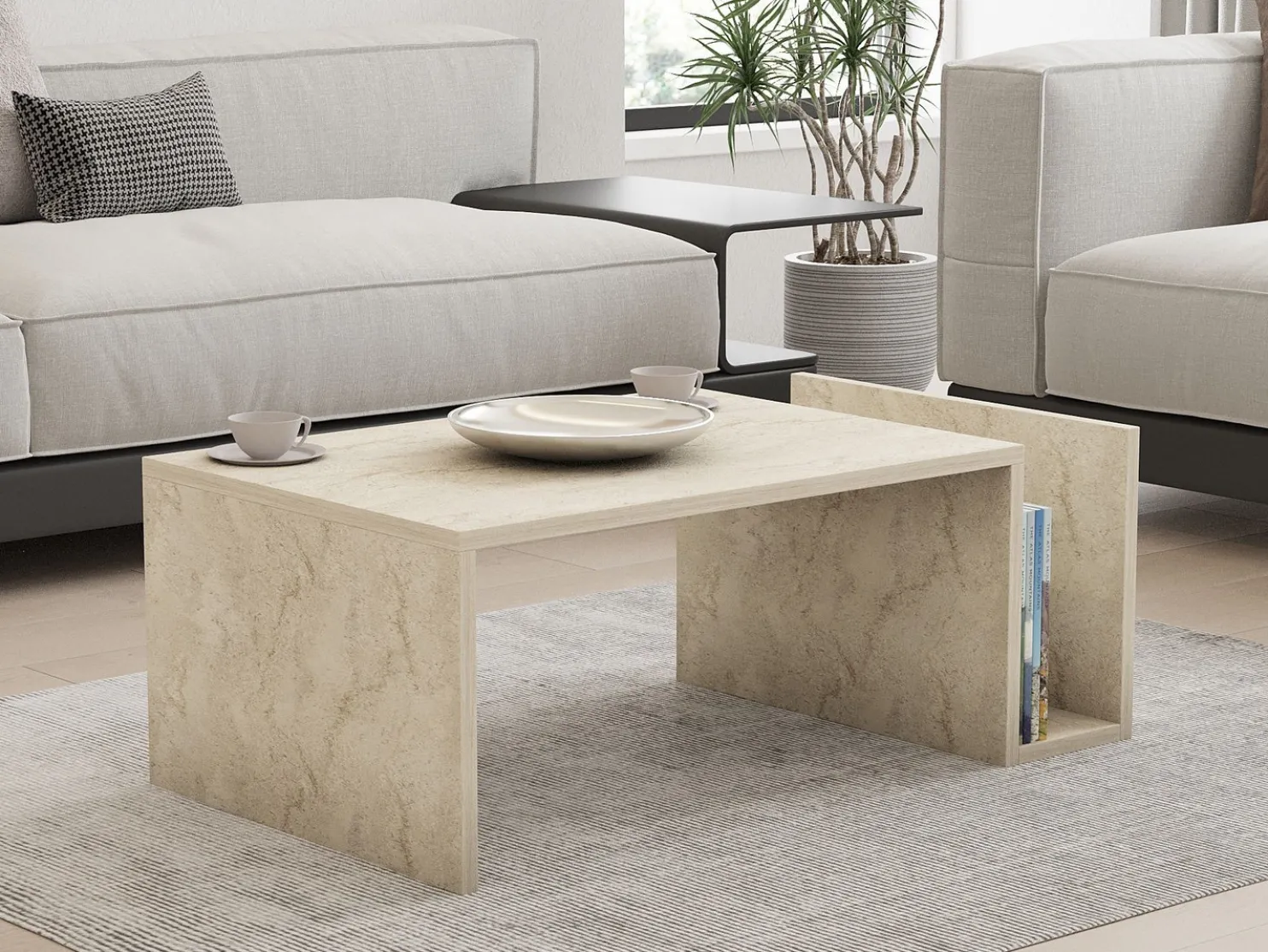 Sohvapöytä Linento Furniture Memo, 86.8x50cm