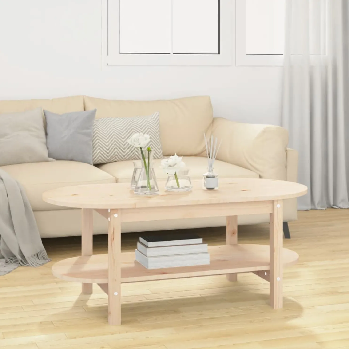 Sohvapöytä 80-110x45-55x45cm, mänty, eri kokoja ja värejä