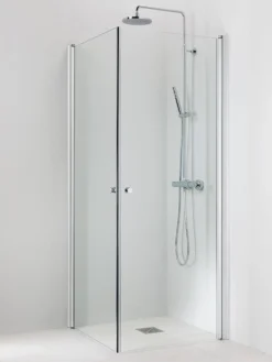 Suihkukulma Vihtan Ocean 3+3 700/900 mm kääntyvä suora kirkas lasi