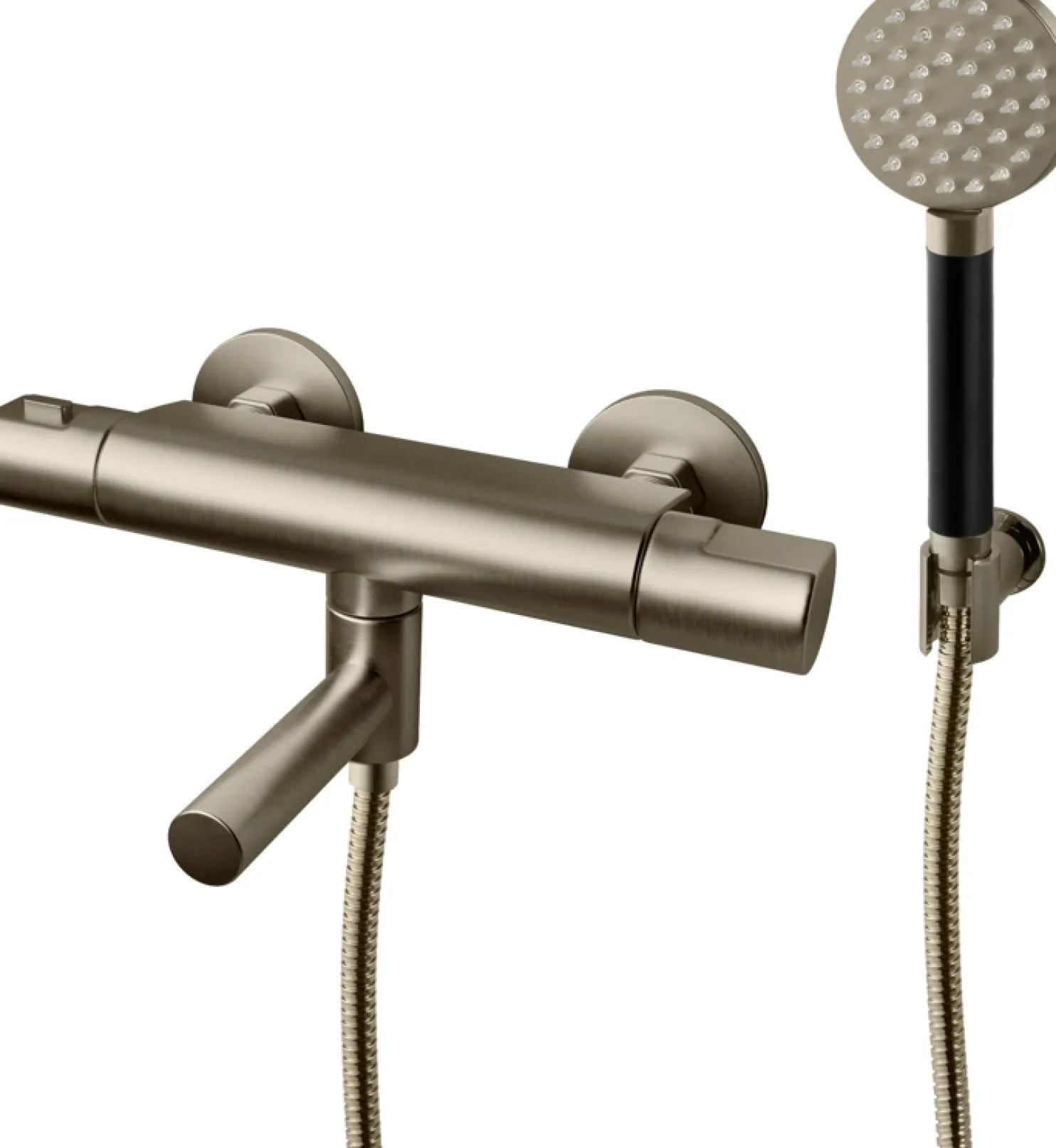 Suihkusetti Tapwell ARM026 Brushed Nickel, termostaattihanalla, juoksuputkella, harjattu nikkeli