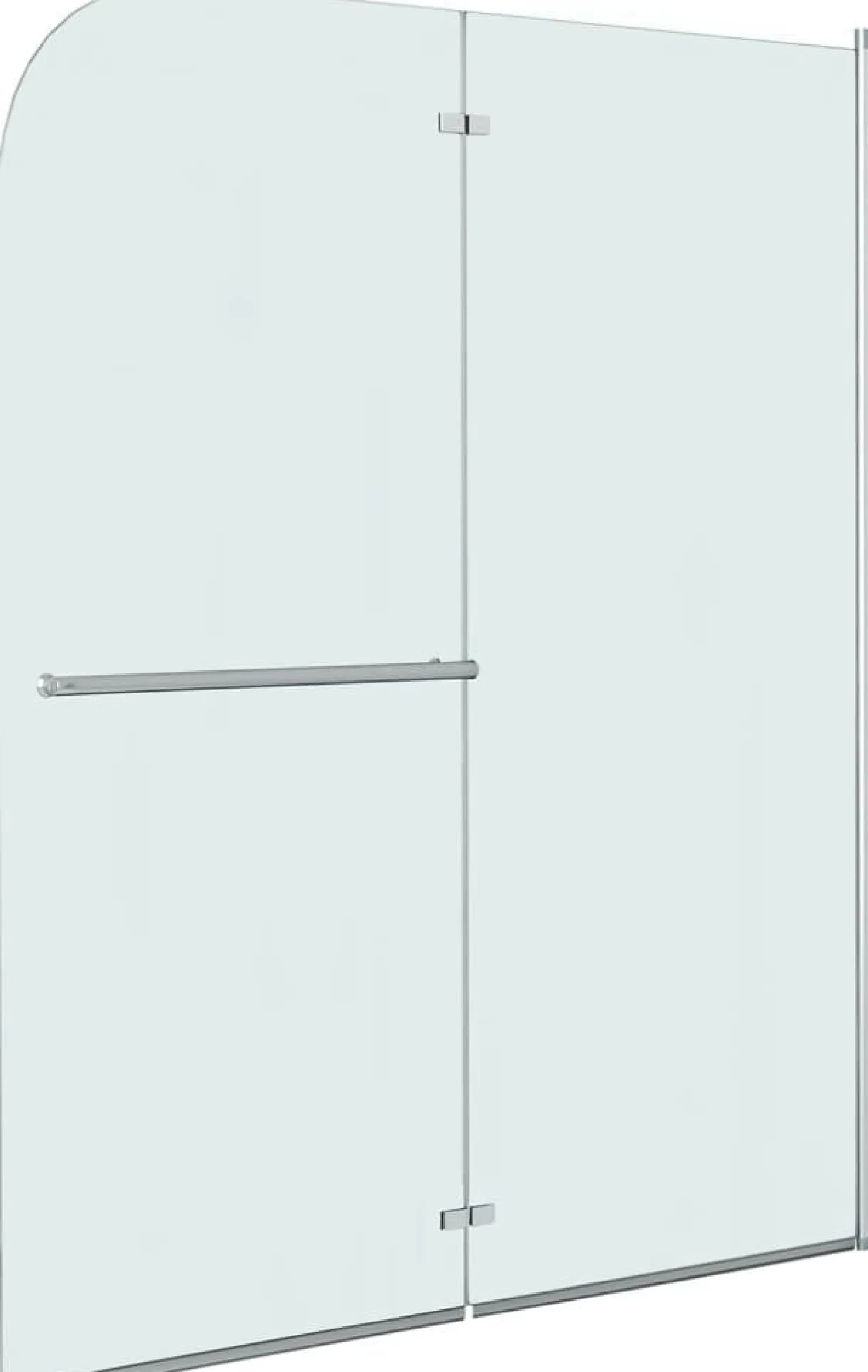 Taittuva suihkukaappi 2 paneelia ESG 120x140 cm
