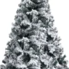 Tekojoulukuusi lumihuurteella, vihreä, 150cm, PVC