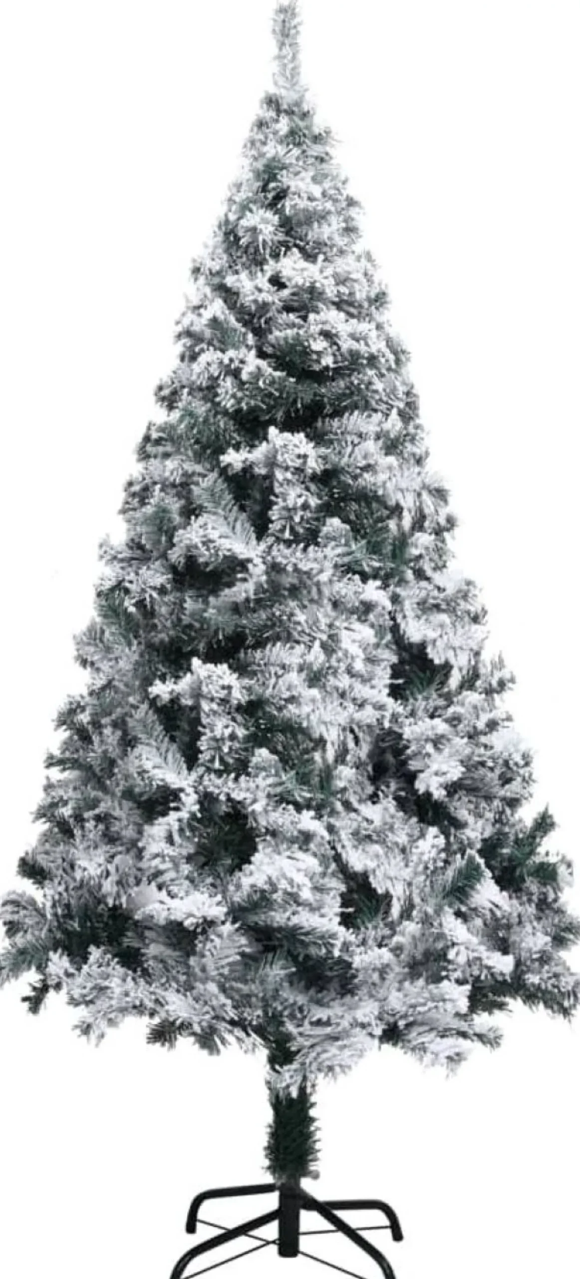 Tekojoulukuusi lumihuurteella, vihreä, 150cm, PVC