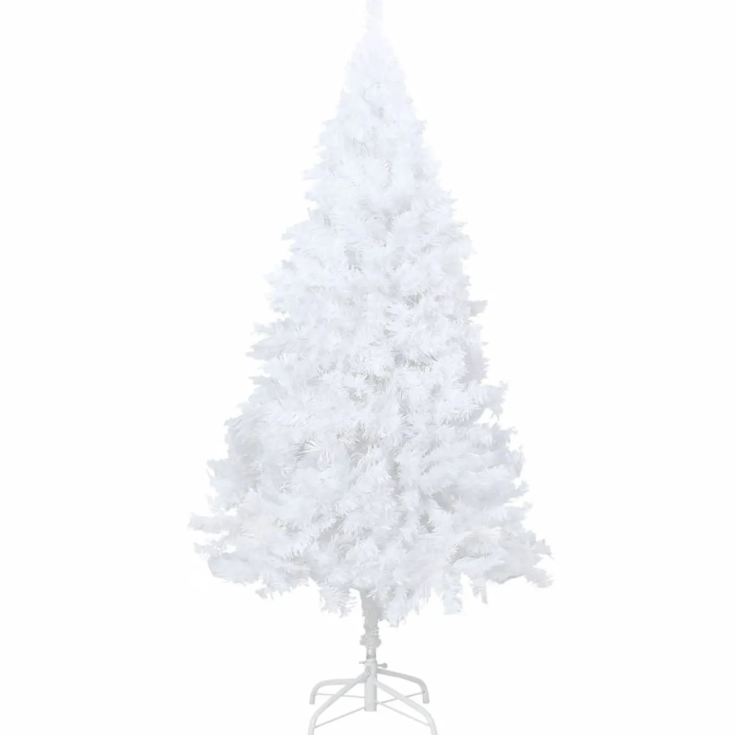 Tekojoulukuusi paksuilla oksilla, valkoinen, 240cm, PVC
