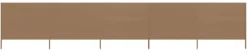 Tuulensuojakangas 5 paneelilla 600x160 cm ruskeanharmaa