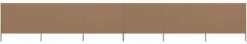Tuulensuojakangas 6 paneelilla 800x160 cm ruskeanharmaa