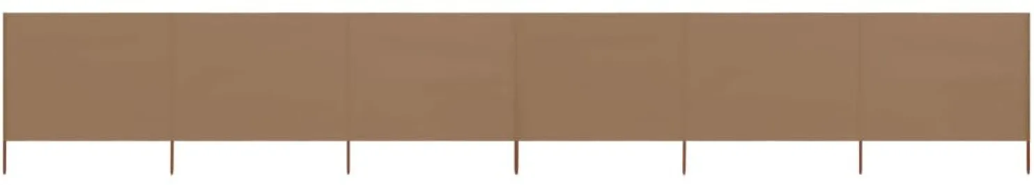 Tuulensuojakangas 6 paneelilla 800x160 cm ruskeanharmaa