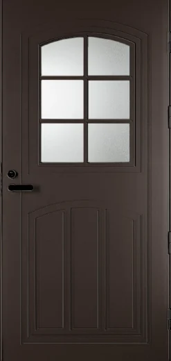 Ulko-ovi Kaskipuu UOL2 Thermo 9-10x21 karmi 115 mm RR32 tummanruskea