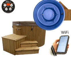 Ulkoporeallas SpaDealers TopSpa xs Wifi 6 hlöä brown/azul blue