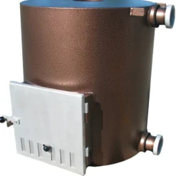 Ulkopuolinen kamina Kirami Tube Alu 40kW
