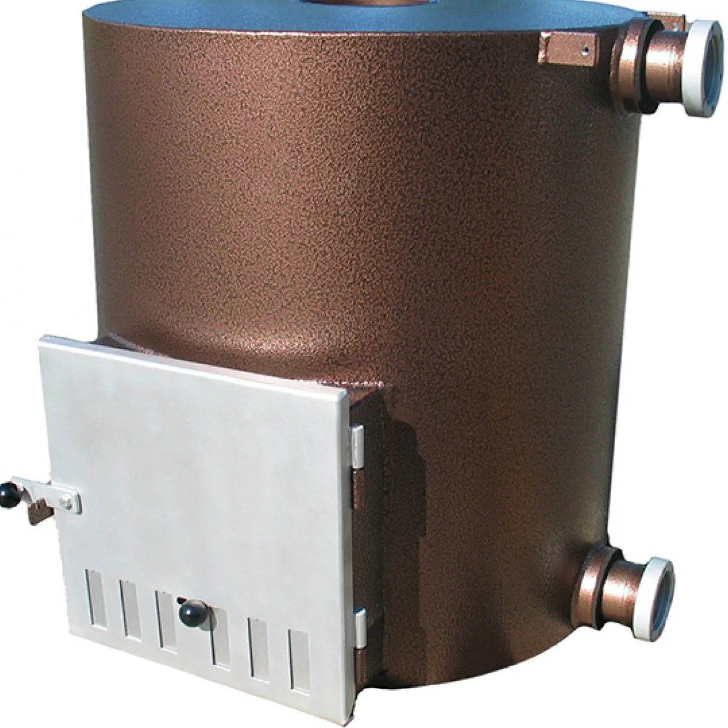 Ulkopuolinen kamina Kirami Tube Alu 40kW