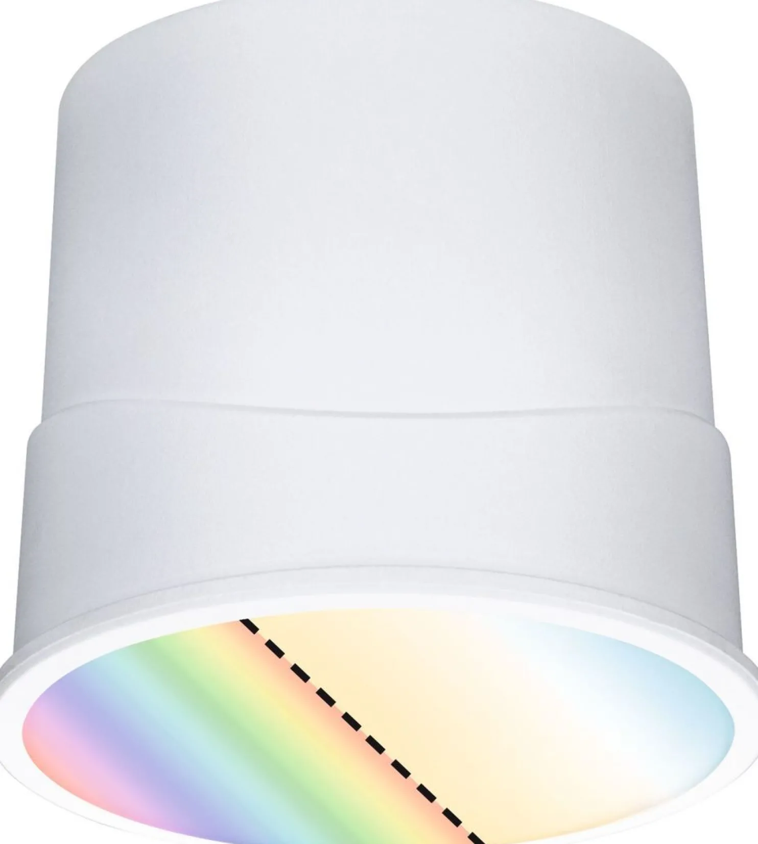 Upotettava LED-moduuli Paulmann Base Coin, Smart Home Zigbee 3.0, Ø50mm, RGBW+, himmennettävä, satiini