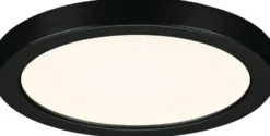 Upotettava LED-paneeli Paulmann VariFit Areo, IP44, Ø118mm, 6.5W, 3000K, musta