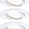 Upotettava LED-valaisin Paulmann Base, 3kpl, Ø 90mm, GU10, 5W, 350lm, 3000K, eri värejä