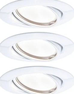 Upotettava LED-valaisin Paulmann Base, 3kpl, Ø 90mm, GU10, 5W, 350lm, 3000K, eri värejä