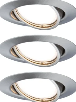Upotettava LED-valaisin Paulmann Base, 3kpl, Ø 90mm, GU10, 5W, 350lm, 3000K, eri värejä