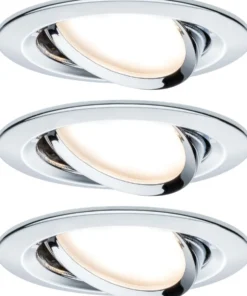 Upotettava LED-valaisin Paulmann Nova, 3kpl, Ø84mm, GU10, 6.5W, 460lm, 2700K, himmennettävä, eri värejä