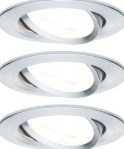Upotettava LED-valaisin Paulmann Nova, 3kpl, Ø84mm, GU10, 6.5W, 460lm, 2700K, himmennettävä, eri värejä