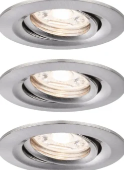 Upotettava LED-valaisin Paulmann Nova Mini Coin, 3kpl, Ø66mm, 4W, 310lm, 2700K, eri värejä