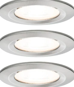 Upotettava LED-valaisin Paulmann Nova Rigid, 3kpl, IP44, Ø78mm, GU10, 6.5W, 460lm, 2700K, eri värejä