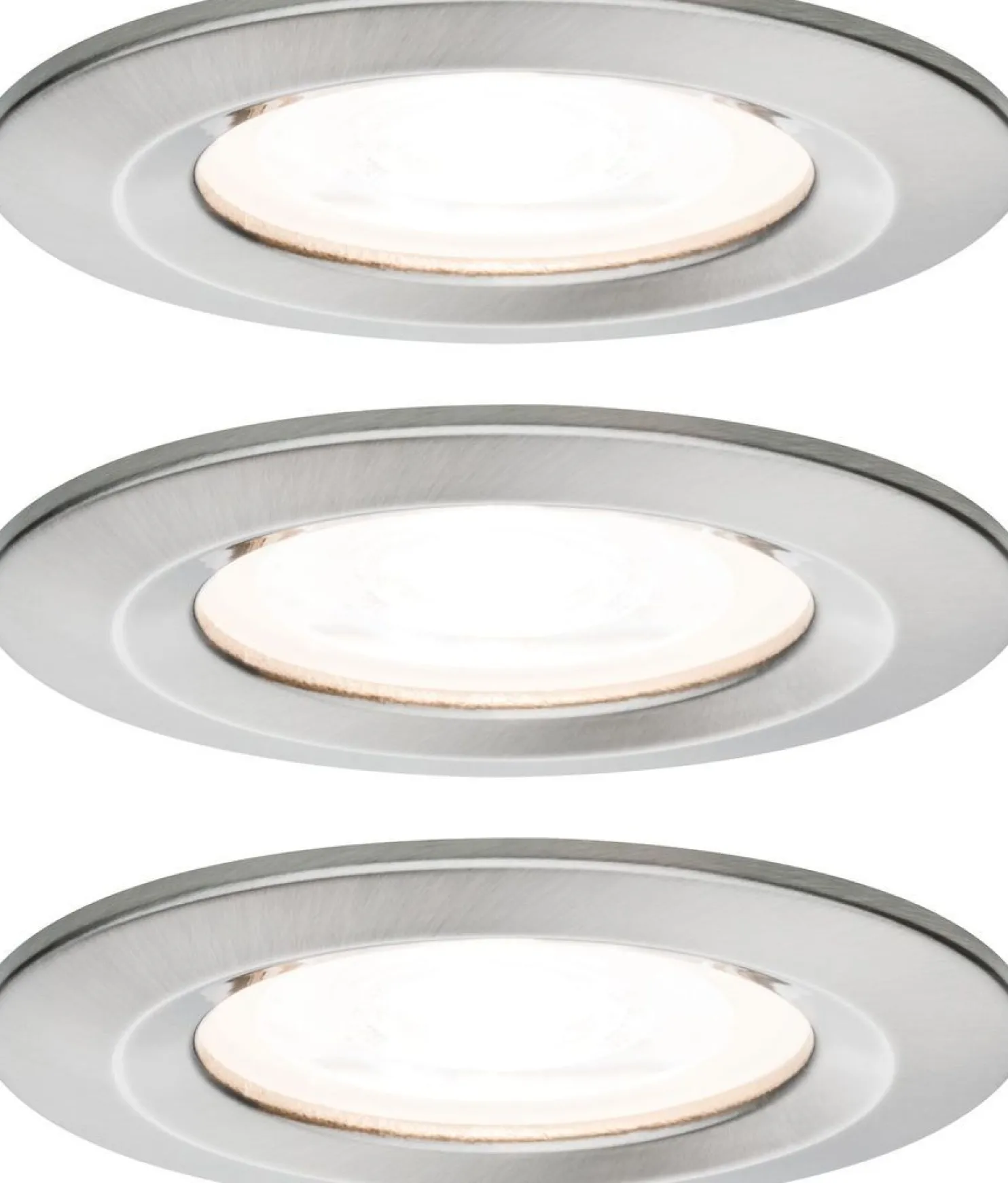 Upotettava LED-valaisin Paulmann Nova Rigid, 3kpl, IP44, Ø78mm, GU10, 6.5W, 460lm, 2700K, eri värejä