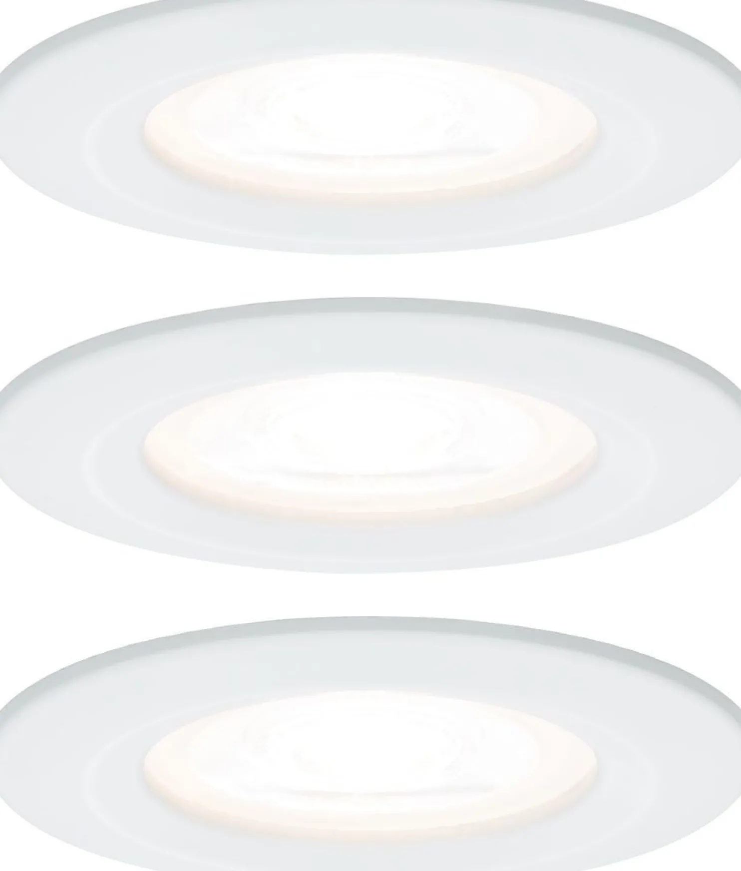 Upotettava LED-valaisin Paulmann Nova Rigid, 3kpl, IP44, Ø78mm, GU10, 6.5W, 460lm, 2700K, eri värejä