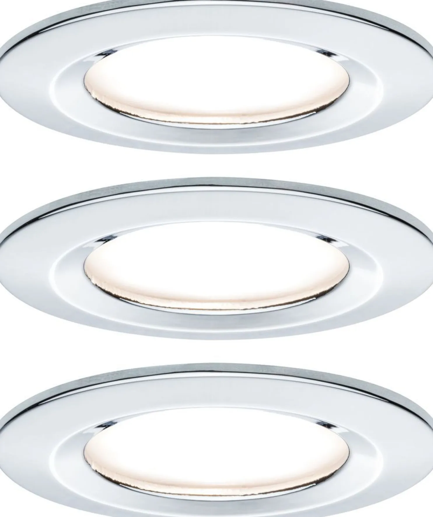 Upotettava LED-valaisin Paulmann Nova Rigid, 3kpl, IP44, Ø78mm, GU10, 6.5W, 460lm, 2700K, eri värejä