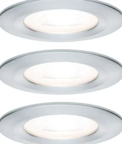 Upotettava LED-valaisin Paulmann Nova Rigid, 3kpl, IP44, Ø78mm, GU10, 6.5W, 460lm, 2700K, eri värejä