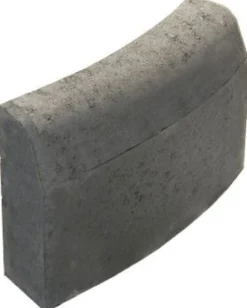 Upotettava reunakivi Rudus J7 kaarre R1000 kupera 500x110x300 mm sileä harmaa