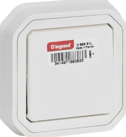Vaihtokytkin Legrand Plexo 10 A IP55 uppo, valkoinen