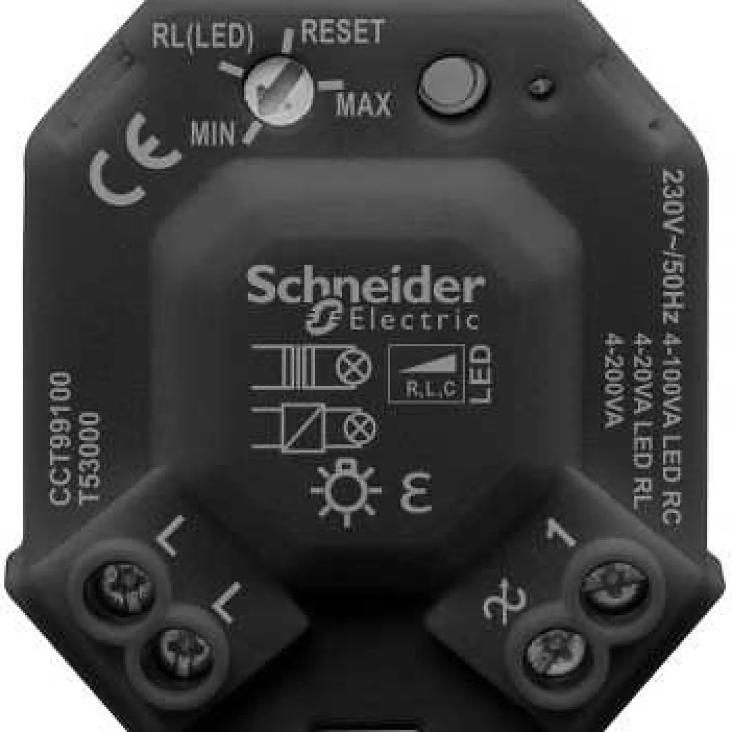 Valonsäädin SDM100LED RCL uppoasennettava