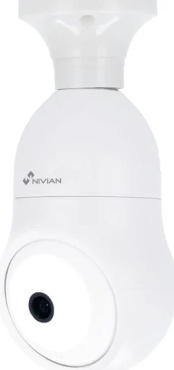 Valvontakamera Celotron Nivian Smart, E27 valopistokkeeseen, 2K resoluutiolla ja väriyönäöllä