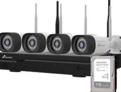 Valvontakamerapaketti Celotron Nivian Professional, 3MP, 4 kameraa, 10 kanavaa, 1Tb