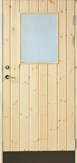 Varaston ovi Jabo 18° suora paneeli 80x190cm 2-lasi oikea