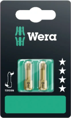 Vääntökärki Wera 855/1 TH, PZ 2, 2 kpl, 2x25mm